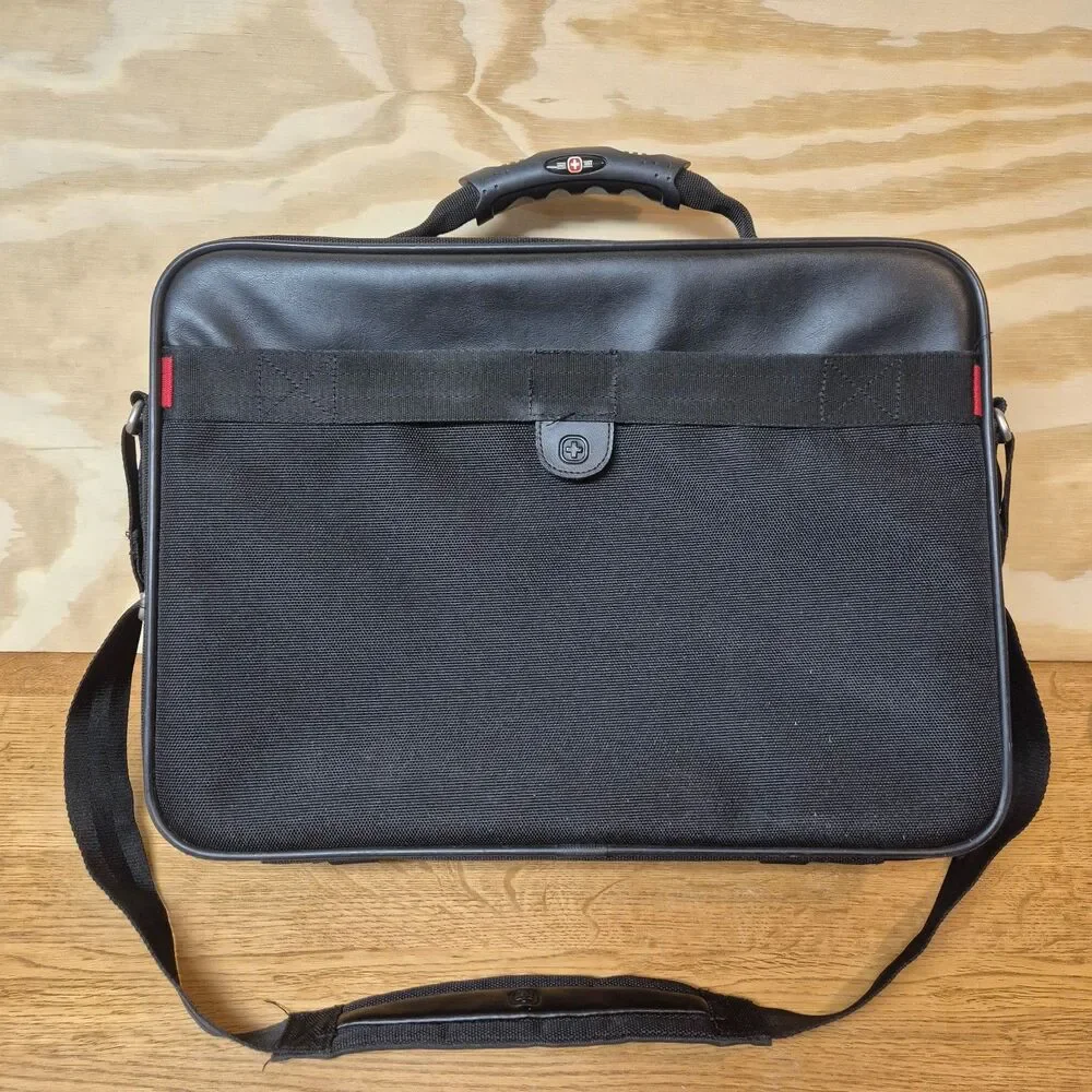 Swiss Gear Wenger Laptop Briefcase Black Shoulder Messenger Business Bag